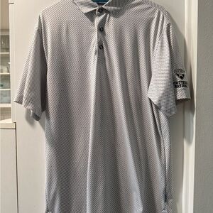Devereux Textured Gray Polo Shirt